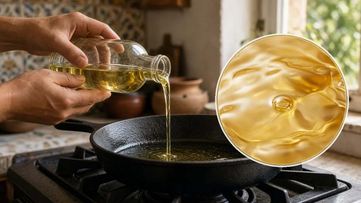 Aceite vegetal en un contexto alimentario cotidiano