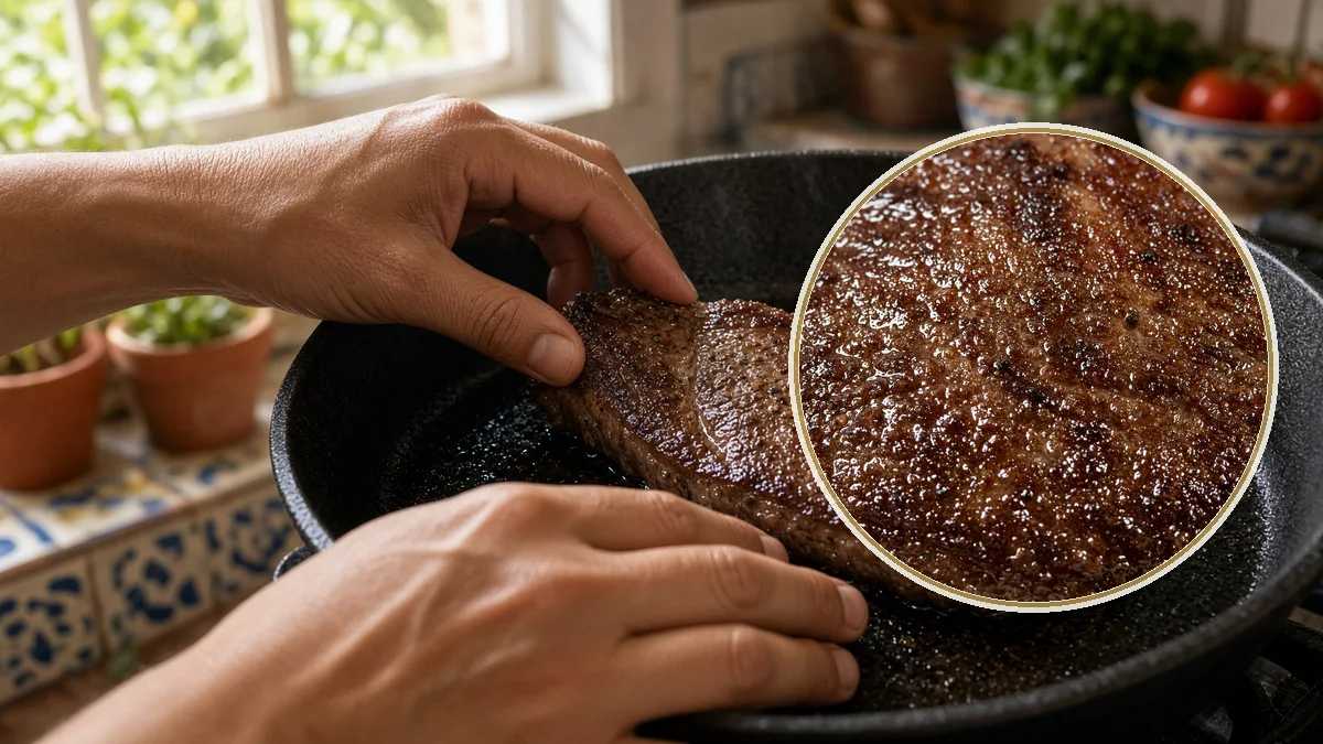 Bistec en un contexto alimentario cotidiano