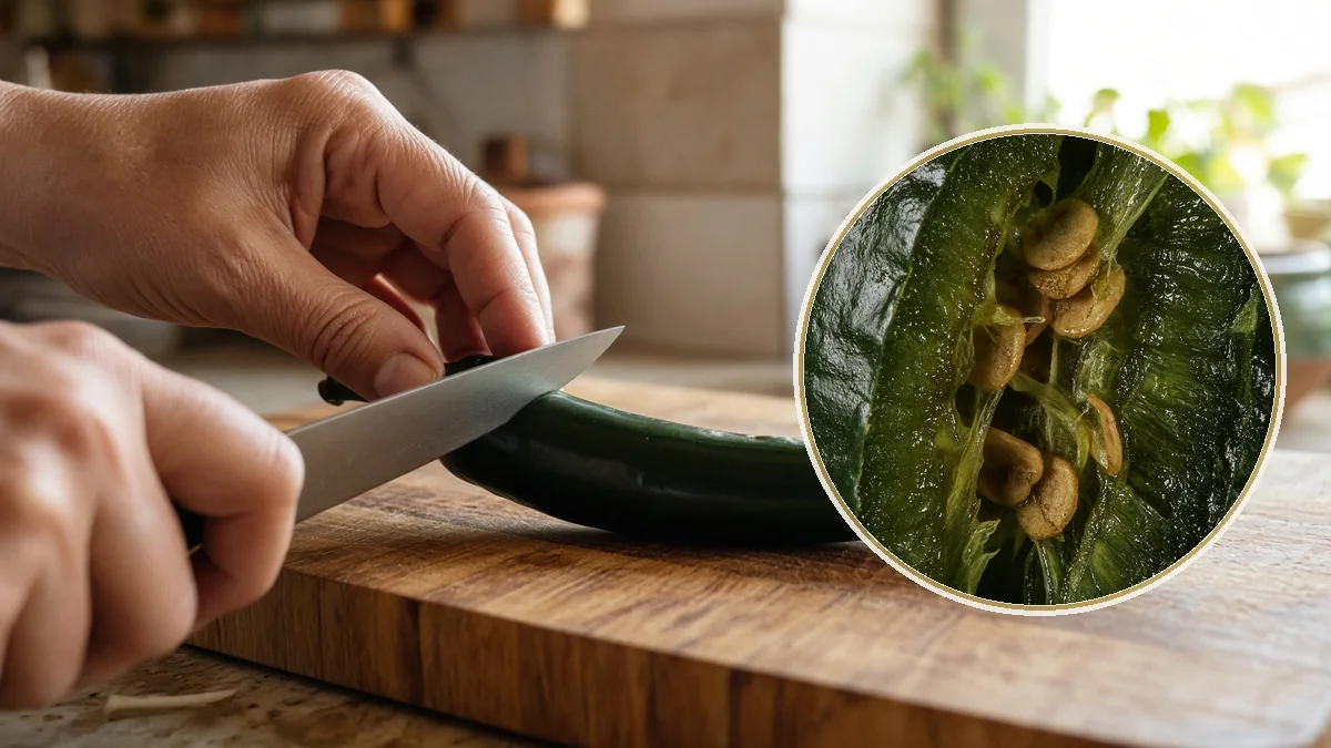 Chile chilaca en un contexto alimentario cotidiano
