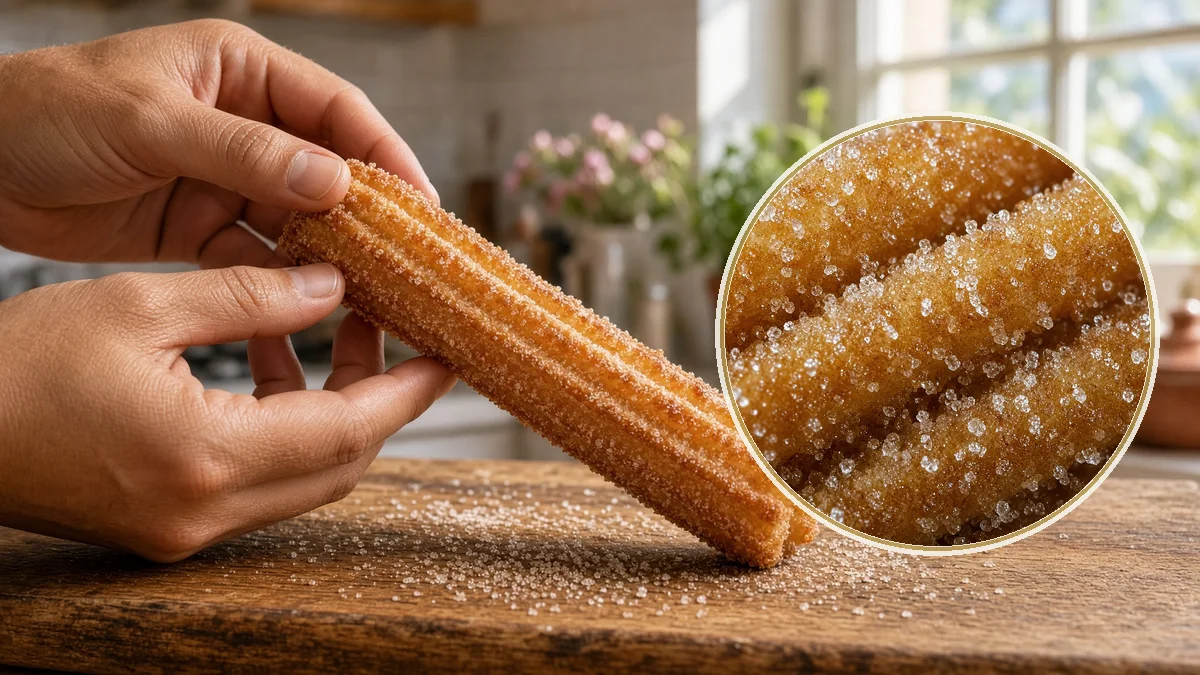 Churro en un contexto alimentario cotidiano