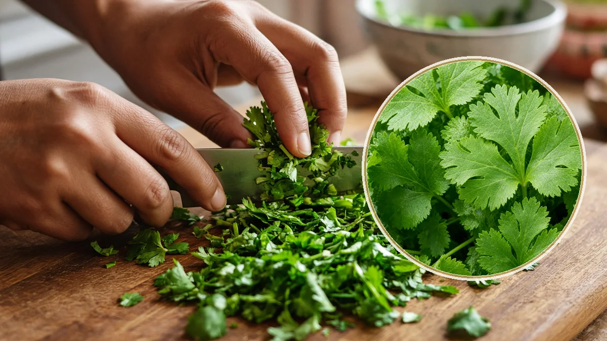 Cilantro en un contexto alimentario cotidiano