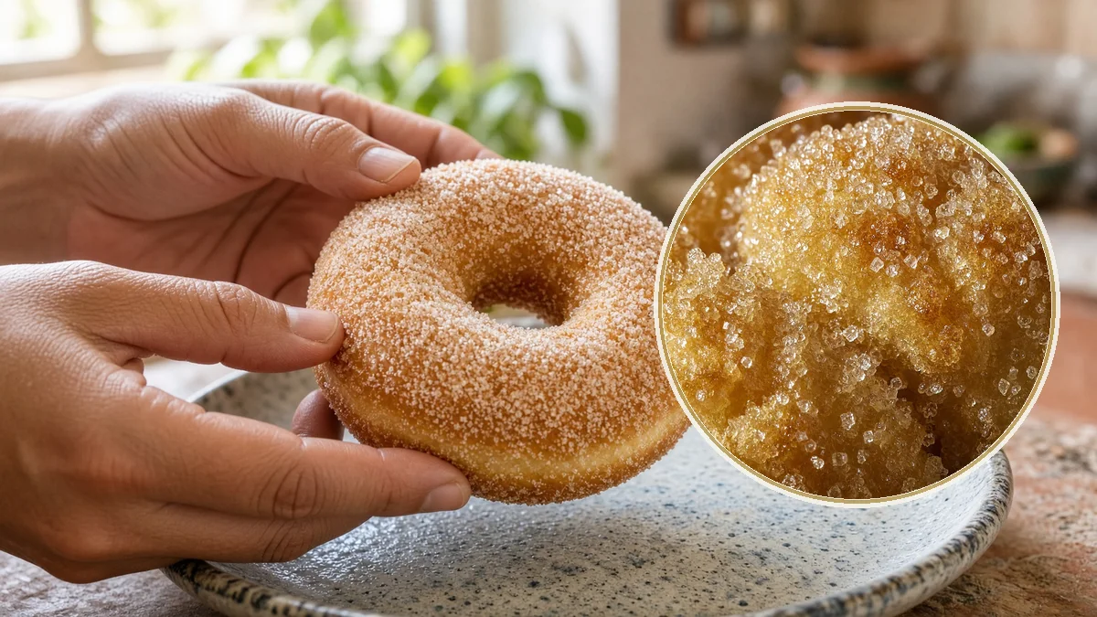 Dona en un contexto alimentario cotidiano