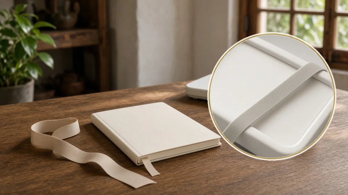 Escritorio con libreta de historia alimentaria. En primer plano, la cinta y la báscula, evaluación.