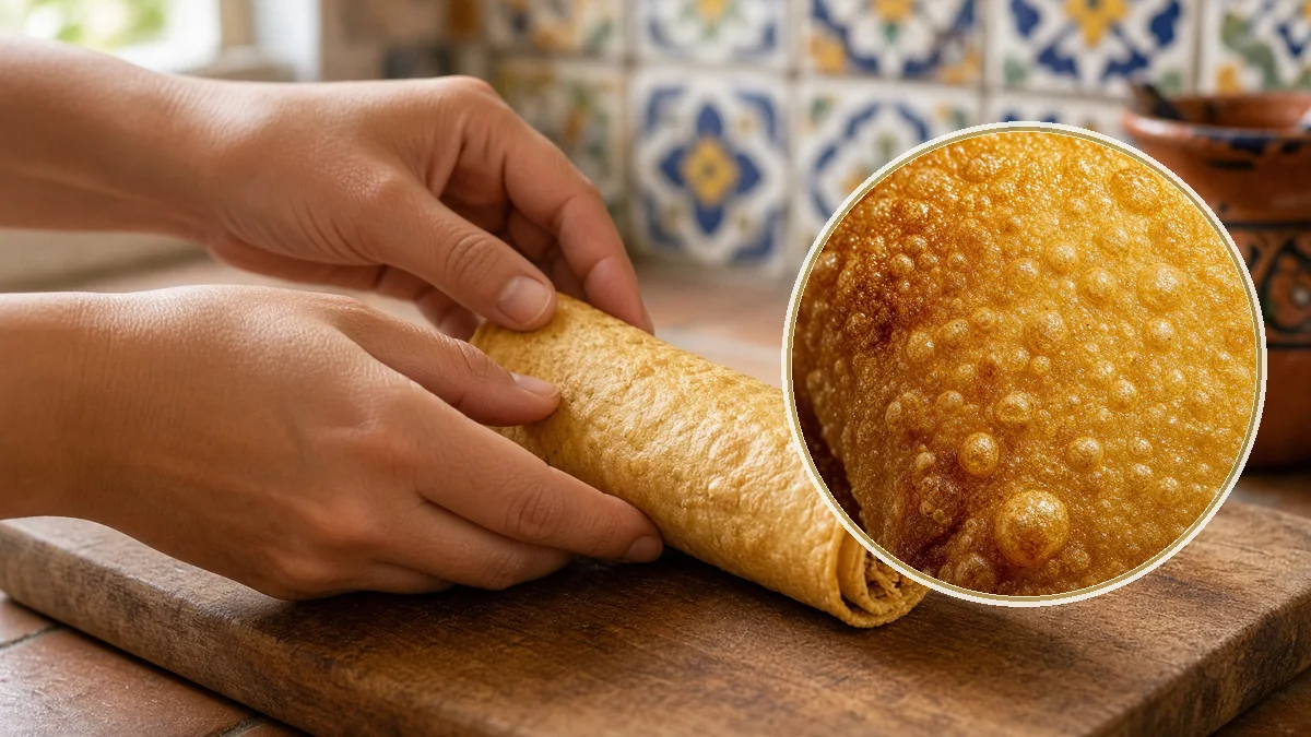 Flauta en un contexto alimentario cotidiano