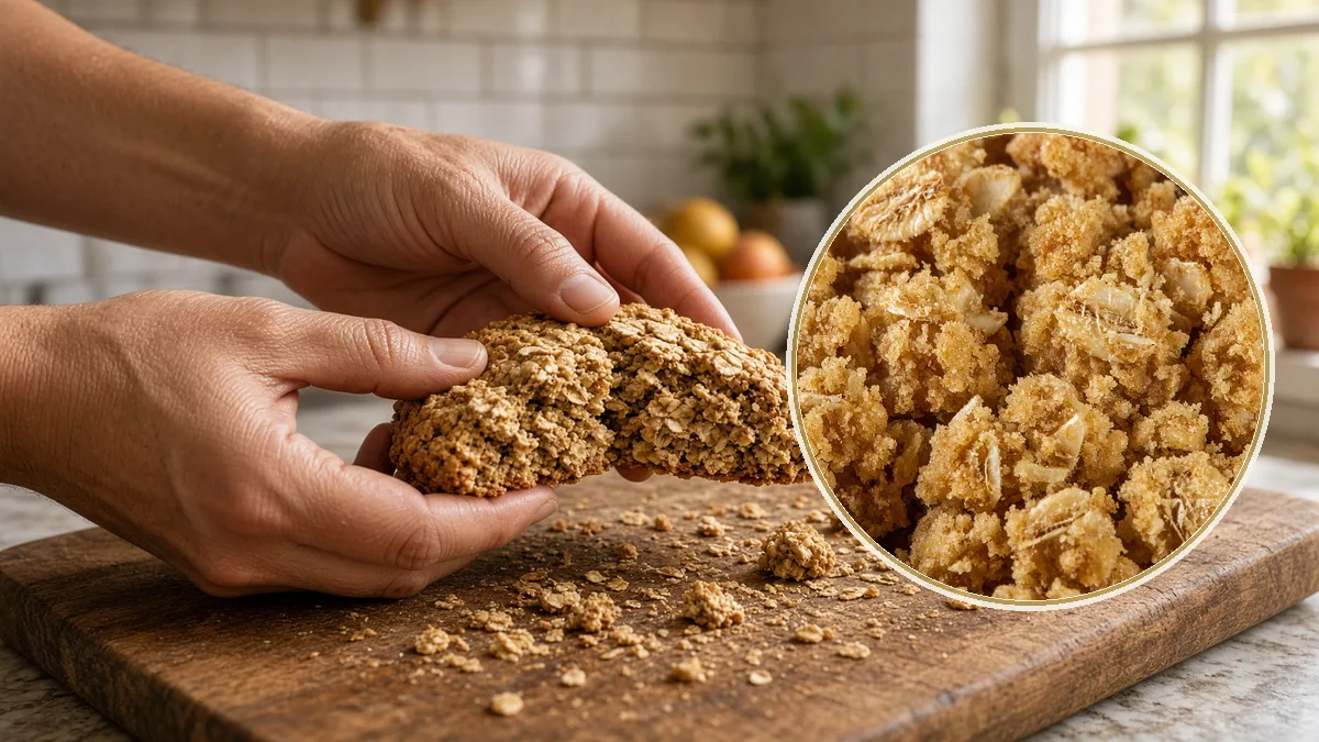 Galleta de avena en un contexto alimentario cotidiano