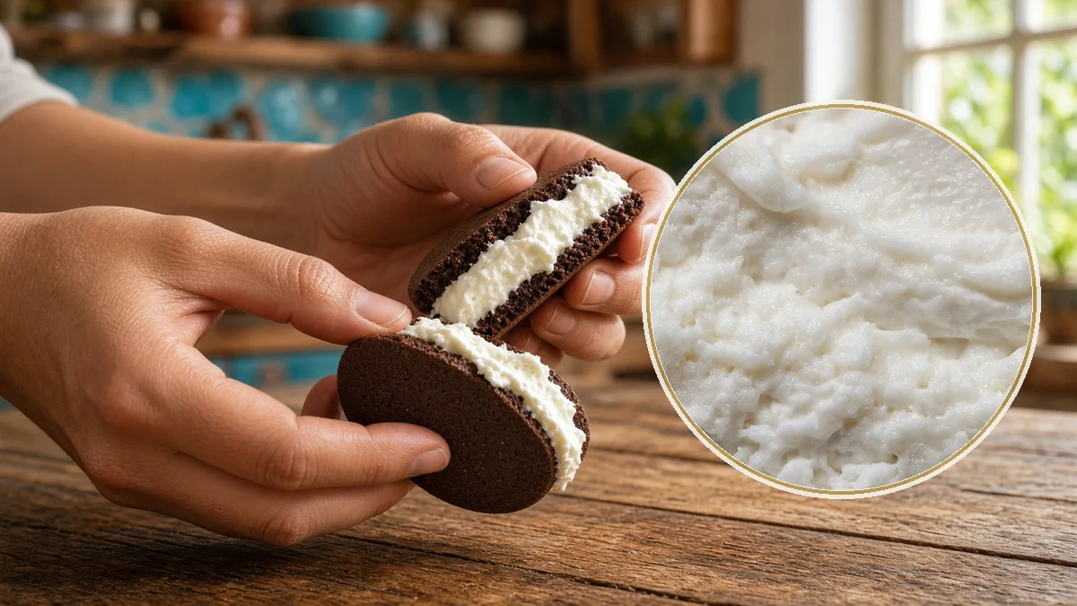 Galleta sándwich en un contexto alimentario cotidiano