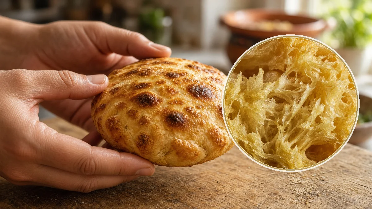 Gordita de horno en un contexto alimentario cotidiano