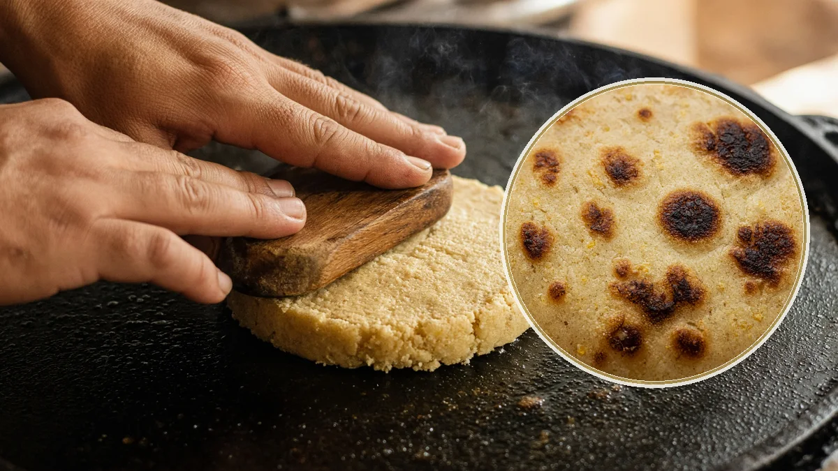 Gordita en un contexto alimentario cotidiano