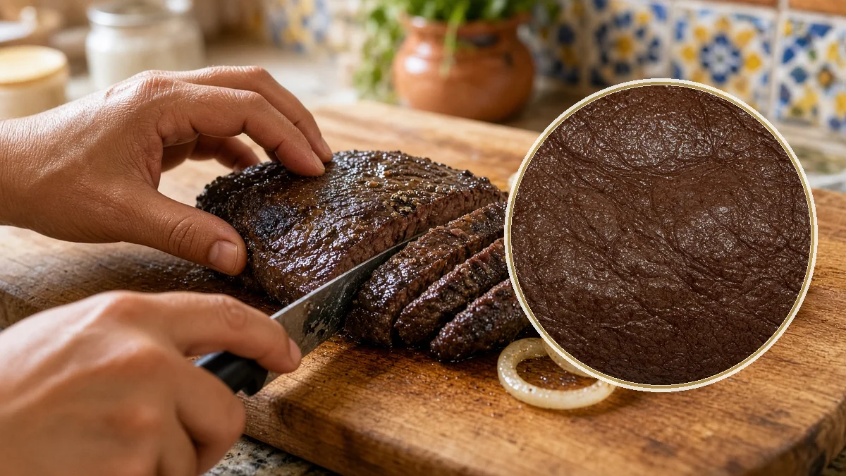 Hígado de res en un contexto alimentario cotidiano