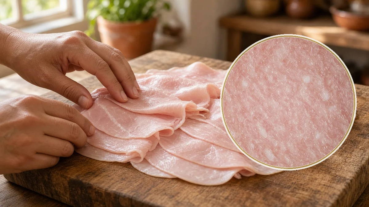 Jamón de pavo en un contexto alimentario cotidiano