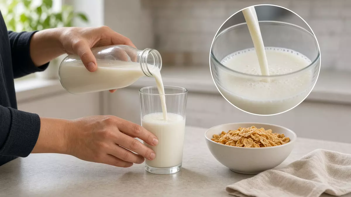 Leche descremada en un contexto alimentario cotidiano