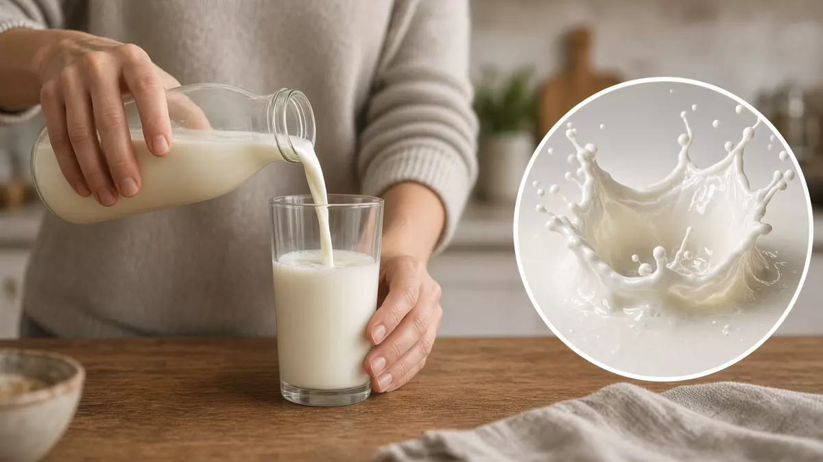 Leche entera en un contexto alimentario cotidiano