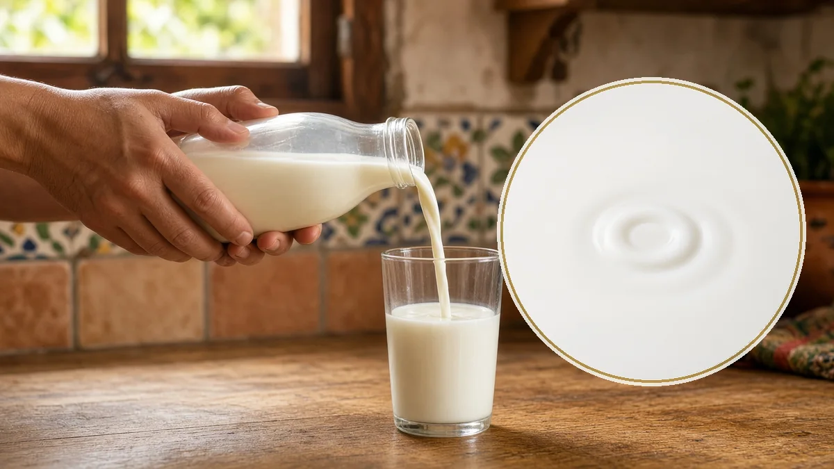 Leche semidescremada en un contexto alimentario cotidiano