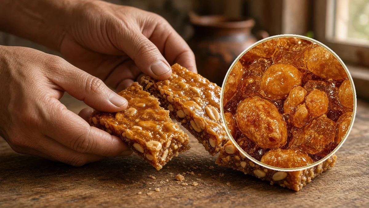 Palanqueta en un contexto alimentario cotidiano