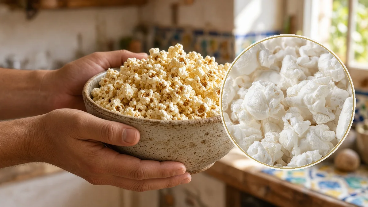 Palomitas en un contexto alimentario cotidiano