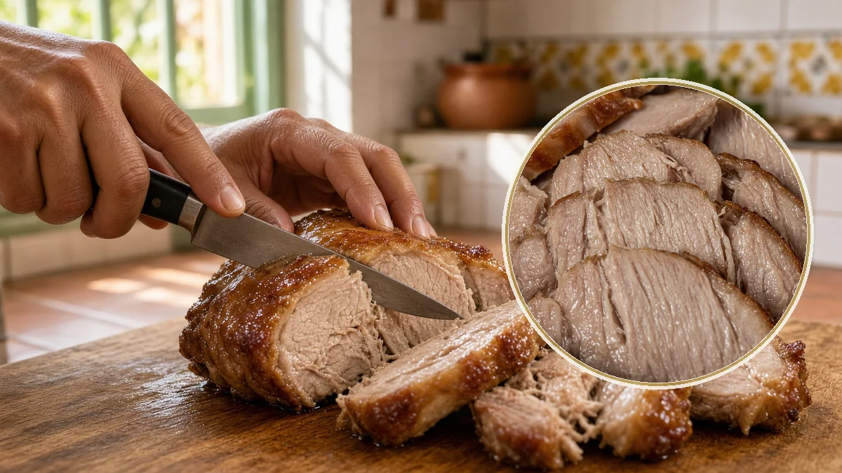 Pierna de cerdo en un contexto alimentario cotidiano