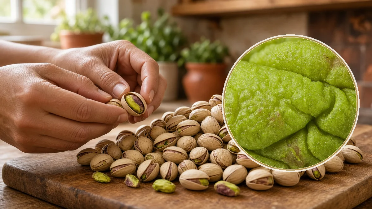 Pistache en un contexto alimentario cotidiano