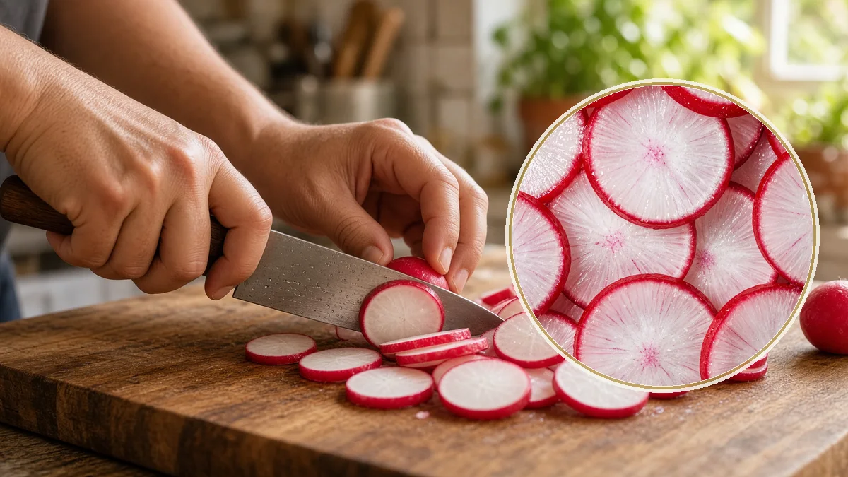 Rábano en un contexto alimentario cotidiano