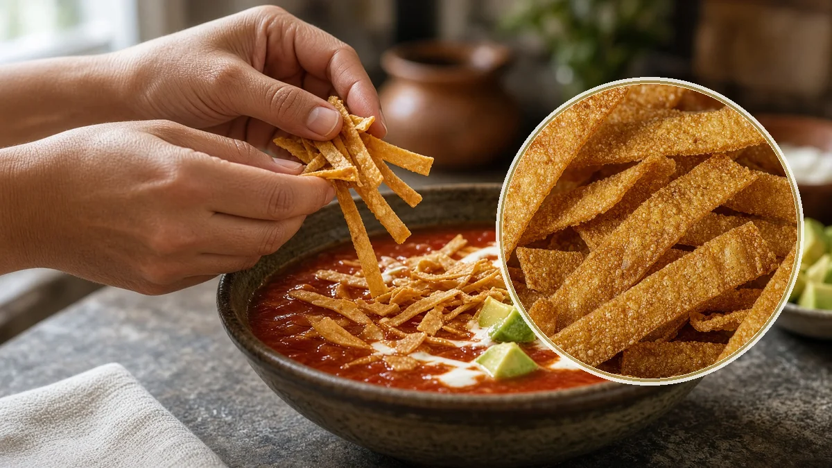 Sopa de tortilla en un contexto alimentario cotidiano