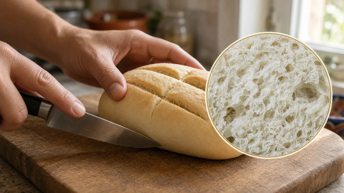 Telera en un contexto alimentario cotidiano