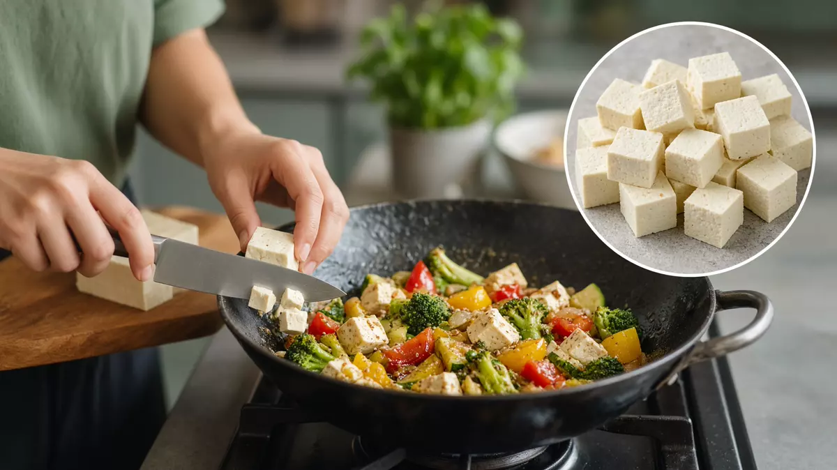 Cubos de tofu con soya