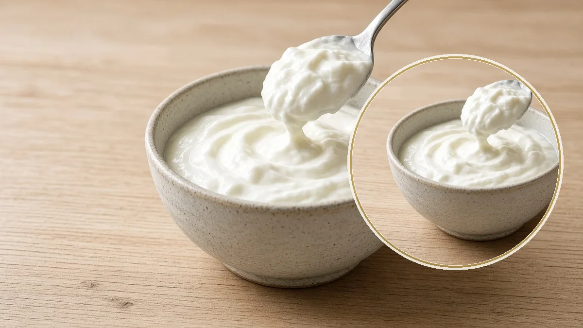 Yogur natural en un contexto alimentario cotidiano