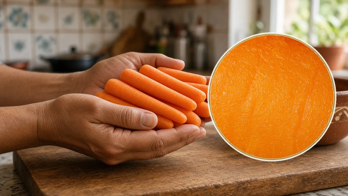 Zanahoria baby en un contexto alimentario cotidiano